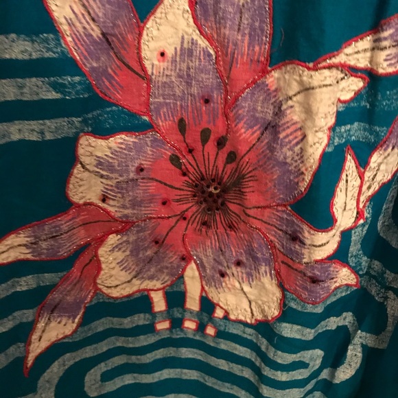 Vintage Rare Ramona Rull Bohemian Kaftan Dress - Picture 5 of 6